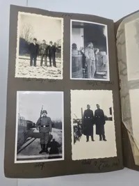 Originalt Album og Ahnenpass  og foto album fra Dansk SS frivillig Stammerjohan der faldt på Østfronten