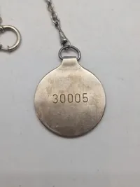 Originalt Dansk Politiskilt fra Rigsadvokaturet ( Nummer 30000-30085)