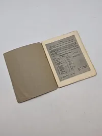 Original kogebog ( sprængning Sabotage ) fra modstandsbevægelsen
