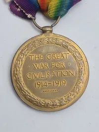 Original Navgiven engelsk victory medal WW1