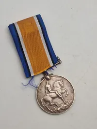 Navngiven Engelsk we1 1914-18 medalje af sterlingsølv