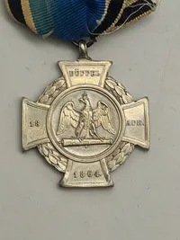 Originalt Prussian 1864 Duppel Storm Cross for combatants.