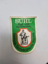 Samling patches med våben og ammunition