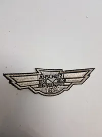 Samling patches med våben og ammunition