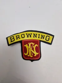 Samling patches med våben og ammunition