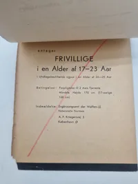 Original Dansk sjælden SS hverve folder