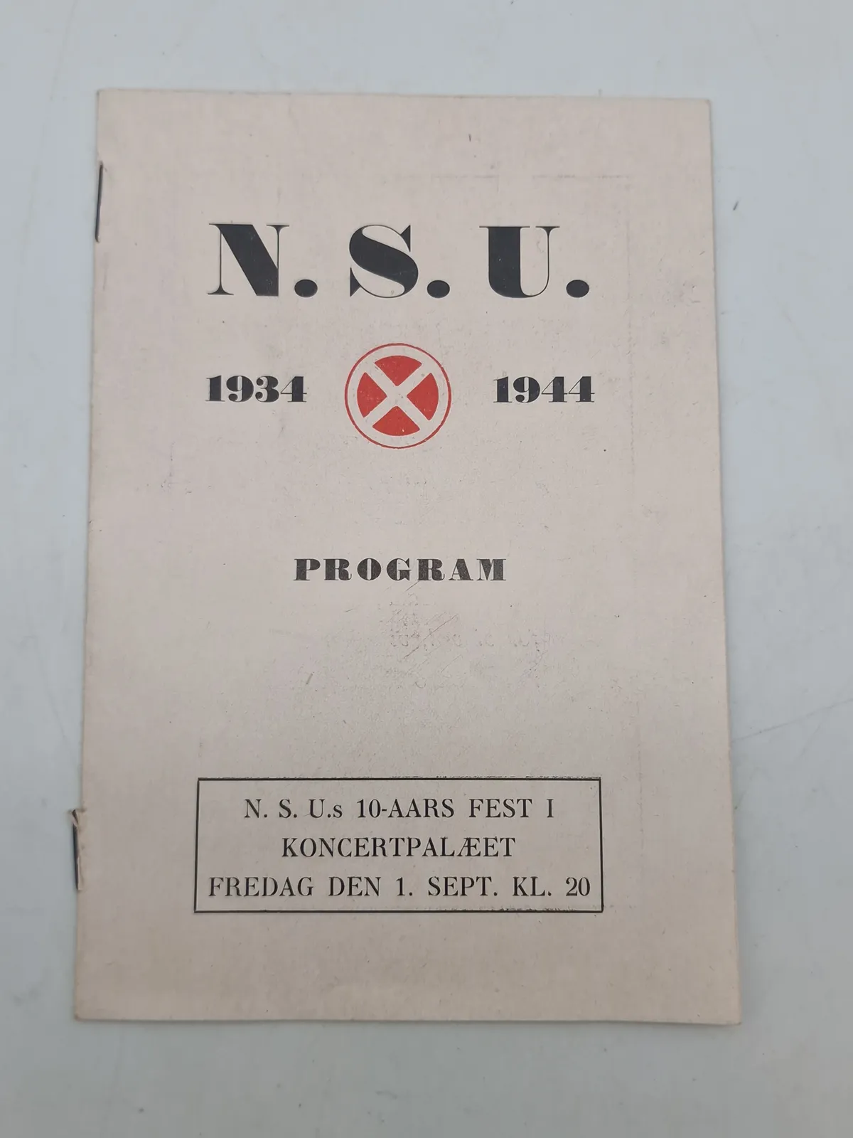 Original N.S.U jubilæums skrift fra 1944, kendes i meget få eksemplarer
