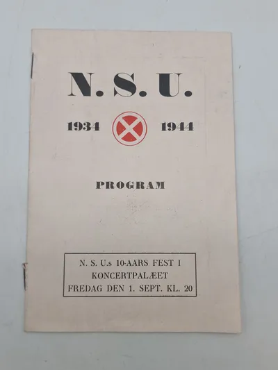 Original N.S.U jubilæums skrift fra 1944, kendes i meget få eksemplarer