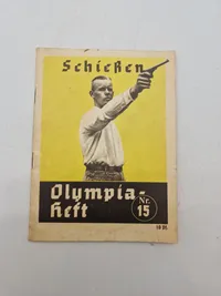 Originalt hæfte skydning olympiaden 1936 Berlin