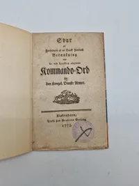 Dansk bog komando Ord 1773