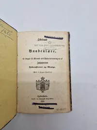 Ekstremet sjælden bog om våbenlære 1855
