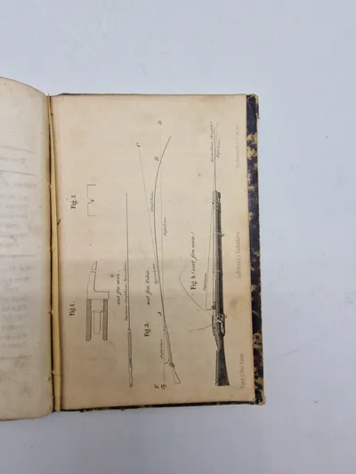 Ekstremet sjælden bog om våbenlære 1855