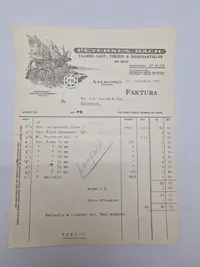 Original Jagtvåben faktura 1941