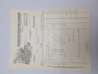 Original Jagtvåben faktura 1941