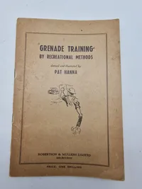 Originalt Engelsk WW2 hæfte granat træning