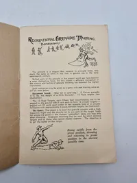 Originalt Engelsk WW2 hæfte granat træning
