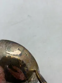 Original te si af 830 sølv, greb af ben - vægt 75,5 gram