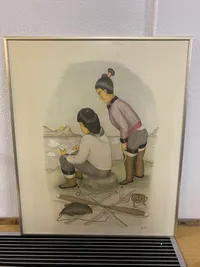 Original Grønlandica tegning, signeret - skal afhentes i Vordingborg