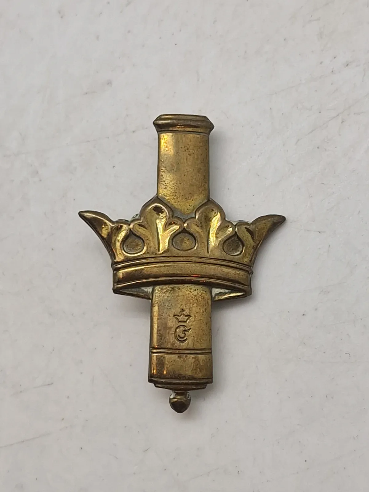 Originalt regimentsmærke, Kongens Artilleriregiment (stor)