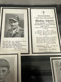 Samling originale WW2 Tyske dødskort