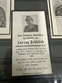 Samling originale WW2 Tyske dødskort