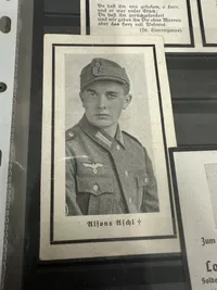Samling originale WW2 Tyske dødskort