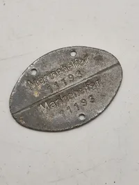 Original tysk Kriegsmarine erkennungsmarke - Marinehelfer