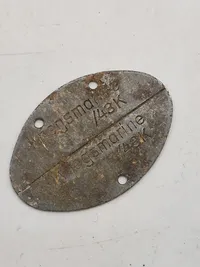 Original tysk Kriegsmarine erkennungsmarke - Marinehelfer