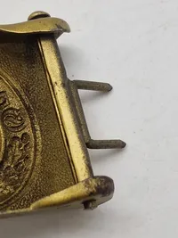 Originalt bæltespænde for Wasserschütz Polizei, ww2 - sjældent set til salg i dk, stemplet bagpå