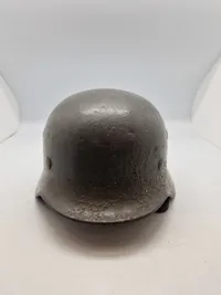 Original tysk hjelm, ww2 - genbrugt af Lokal Forsvars Region “V”