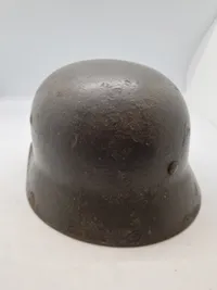 Original tysk hjelm, ww2 - genbrugt af Lokal Forsvars Region “V”
