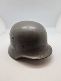 Original tysk hjelm, ww2 - genbrugt af Lokal Forsvars Region “V”
