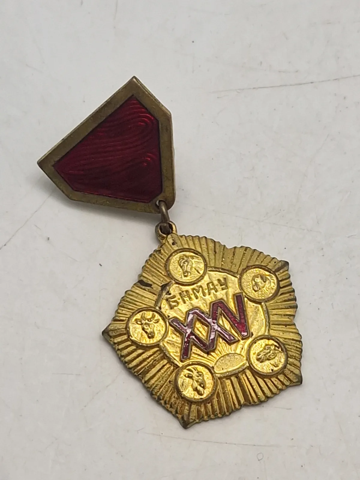 Original Medal Mongolia, 25 Years of the Mongol People’s Revolution