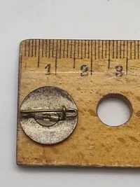 Originalt ustemplet Dansk produceret SS pin ( Heimburger)  kendes i få eksemplarer