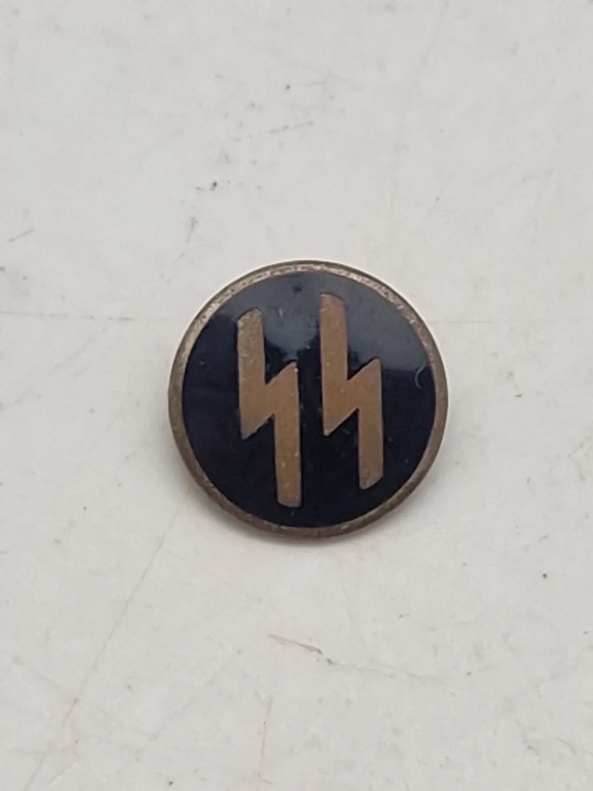 Originalt ustemplet Dansk produceret SS pin ( Heimburger)  kendes i få eksemplarer