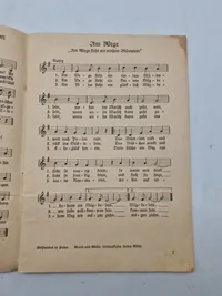Originalt tysk sanghæfte, ww2