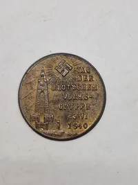 Originalt (Denmark/Knivsbjerg beliggende i Sønderjylland) Tag der Deutschen Volksgruppe 23.VI.1940 badge - sjælden
