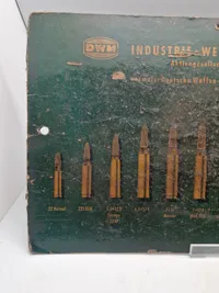 Original Tysk patrontavle Industris Werke Karlsruhe