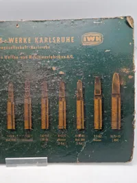 Original Tysk patrontavle Industris Werke Karlsruhe