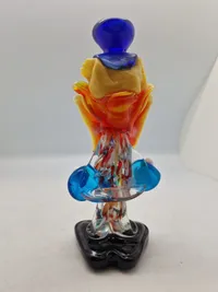 Vintage Murano Hand Blown Glass Clown Made In Italy