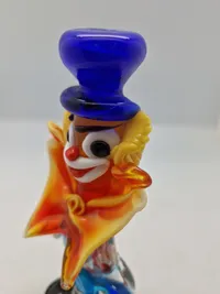 Vintage Murano Hand Blown Glass Clown Made In Italy