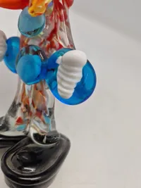 Vintage Murano Hand Blown Glass Clown Made In Italy