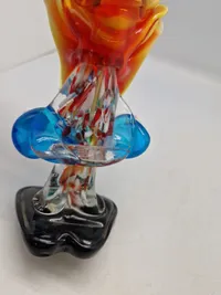 Vintage Murano Hand Blown Glass Clown Made In Italy