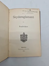 Skydereglement for fodfolket 1901