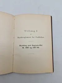 Skydereglement for fodfolket 1901