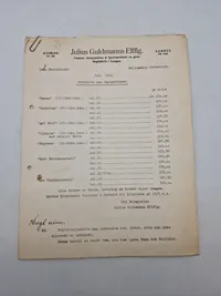 Original prisliste for haglpatroner 1941