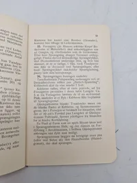 Samling originale instruktioner for kastning af håndbombe og håndgranat