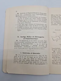 Samling originale instruktioner for kastning af håndbombe og håndgranat