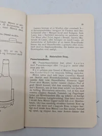 Samling originale instruktioner for kastning af håndbombe og håndgranat