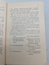 Samling originale instruktioner for kastning af håndbombe og håndgranat